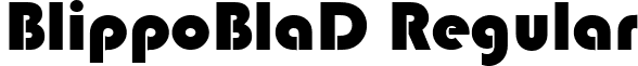 BlippoBlaD Regular font - BlippoBlaD.ttf