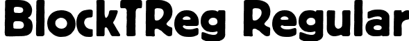 BlockTReg Regular font - BlockTReg.ttf