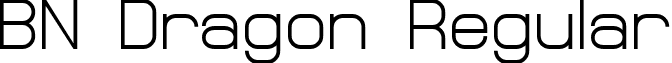 BN Dragon Regular font - BNDragon.ttf