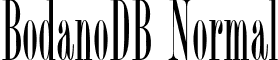 BodanoDB Normal font - BodanoDBNormal.ttf