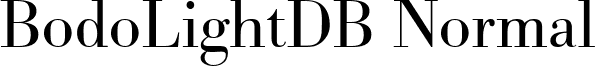 BodoLightDB Normal font - BodoLightDBNormal.ttf