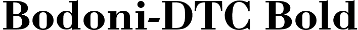 Bodoni-DTC Bold font - bodoni bold.ttf