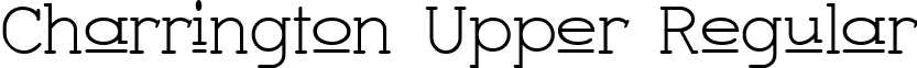 Charrington Upper Regular font - CharringtonUpper.ttf