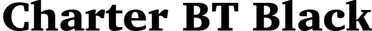 Charter BT Black font - chartrk.ttf