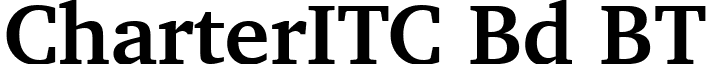 CharterITC Bd BT font - CharterITCBoldBT.ttf