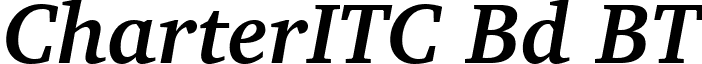 CharterITC Bd BT font - CharterITCBoldItalicBT.ttf