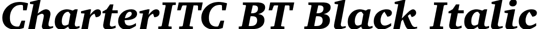 CharterITC BT Black Italic font - CharterITCBlackItalicBT.ttf