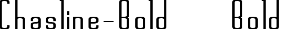 Chasline-Bold Bold font - CHASLINB.ttf