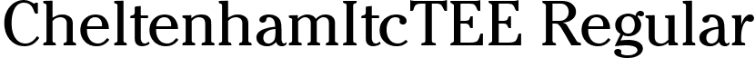 CheltenhamItcTEE Regular font - CE07013T.ttf