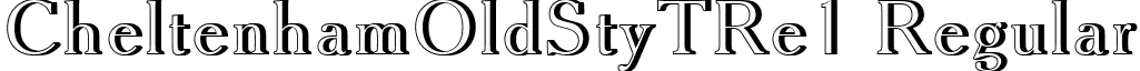 CheltenhamOldStyTRe1 Regular font - CheltenhamOldStyTRe1.ttf