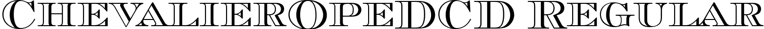 ChevalierOpeDCD Regular font - ChevalierOpeDCD.ttf