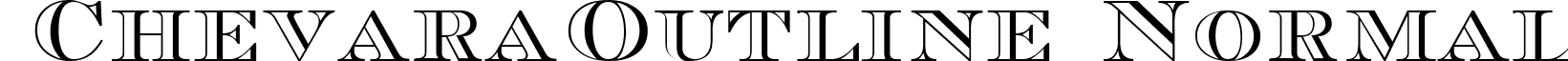 ChevaraOutline Normal font - ChevaraOutlineNormal.ttf
