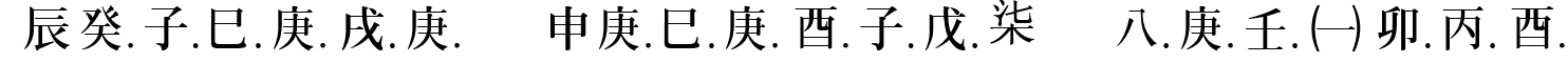 Chinese Generic1 Regular font - CHGENE1.ttf