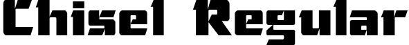 Chisel Regular font - chiselregular.ttf