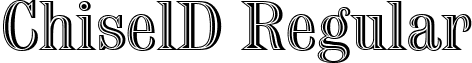 ChiselD Regular font - ChiselD Regular.ttf