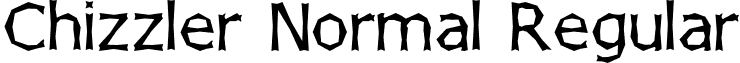 Chizzler Normal Regular font - CHIZNORM.ttf
