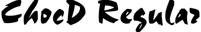 ChocD Regular font - ChocD.ttf