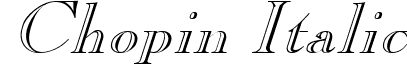 Chopin Italic font - ChopinItalic.ttf