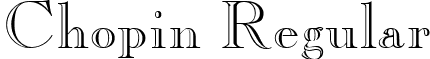 Chopin Regular font - ChopinRegular.ttf