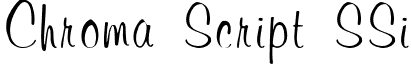 Chroma Script SSi font - ChromaScriptSSi.ttf