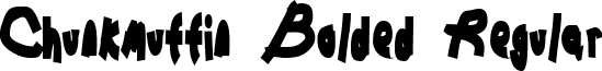 Chunkmuffin Bolded Regular font - CHUNB.ttf