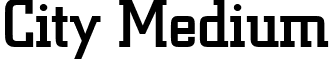 City Medium font - CityMedium.ttf