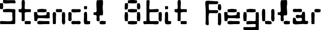 Stencil 8bit Regular font - Stencil8bit-Regular.otf