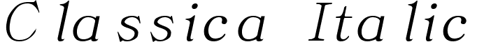 Classica Italic font - ClassicaItalic.ttf