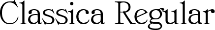 Classica Regular font - Classica.ttf