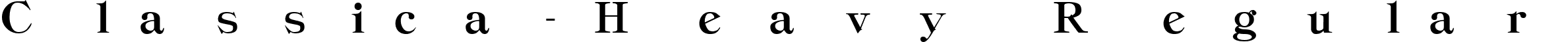 Classica-Heavy Regular font - CLASSHVY.ttf