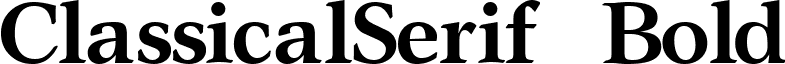 ClassicalSerif Bold font - CLASERB.ttf