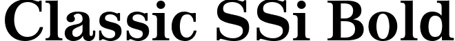 Classic SSi Bold font - ClassicSSiBold.ttf