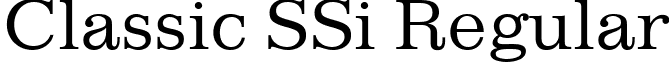 Classic SSi Regular font - ClassicSSi.ttf