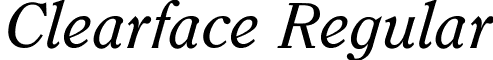 Clearface Regular font - CLEARFAC.ttf