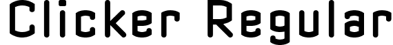 Clicker Regular font - clicrg.ttf