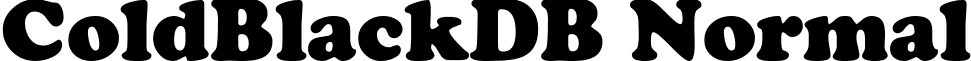 ColdBlackDB Normal font - ColdBlackDBNormal.ttf