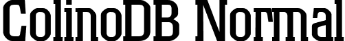 ColinoDB Normal font - ColinoDBNormal.ttf