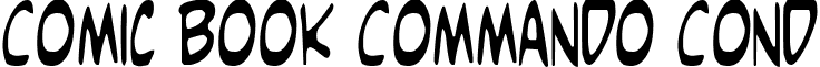 Comic Book Commando Cond font - Comicv3c.ttf