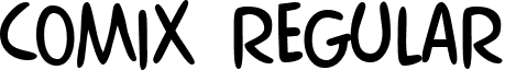 Comix Regular font - COMIX.ttf