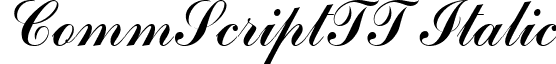 CommScriptTT Italic font - CommScriptTT Italic.ttf