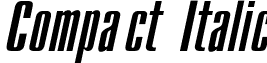 Compact Italic font - CompactItalic.ttf