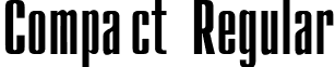 Compact Regular font - Compact Regular.ttf