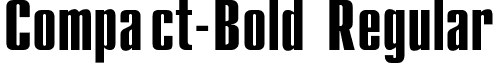 Compact-Bold Regular font - Compact-BoldRegular.ttf