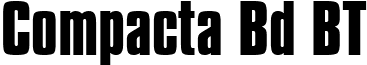 Compacta Bd BT font - Compctab.ttf