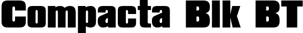 Compacta Blk BT font - CompactaBlackBT.ttf