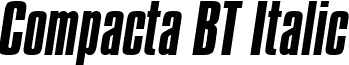 Compacta BT Italic font - Compctai.ttf