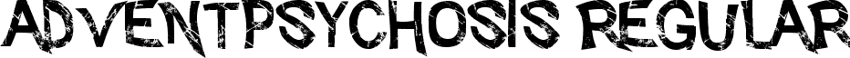 AdventPsychosis Regular font - Advent_Psychosis.ttf