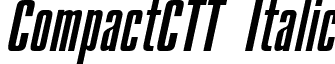 CompactCTT Italic font - CMP58__C.ttf