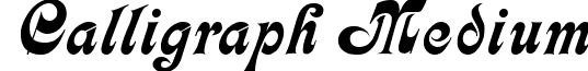 Calligraph Medium font - Calligraph.ttf