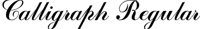 Calligraph Regular font - CALIGRAP.ttf